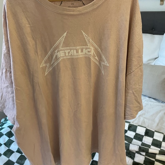 T-shirt 4x BooHoo plus size Metalica rose - Picture 2 of 4